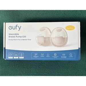 eufy Heated Wearable Breast Pump E20 Hands-Free Optimized Rhythm 3 Heat Levels